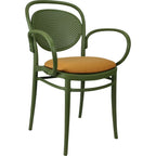 Marcel XL Arm Chair with Cushion — Olive Green