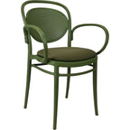 Marcel XL Arm Chair with Cushion — Olive Green