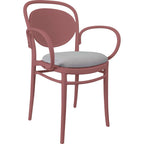 Marcel XL Arm Chair with Cushion — Marsala