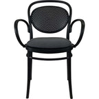 Marcel XL Arm Chair with Cushion — Black