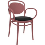 Marcel XL Arm Chair with Cushion — Marsala