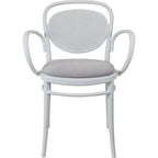 Marcel XL Arm Chair with Cushion — White