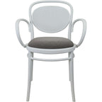 Marcel XL Arm Chair with Cushion — White