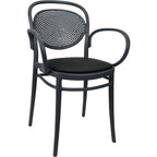 Marcel XL Arm Chair with Cushion — Anthracite