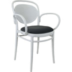 Marcel XL Arm Chair with Cushion — White