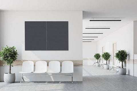 LX7 EDGE Krommenie Pinboard 1500x900mm Slim Edge Assorted Colour