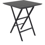 Helen Folding Table 60 Square — Black