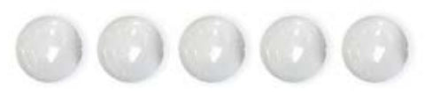 Super Magnetic Buttons 30mm Pack of 5 Clear