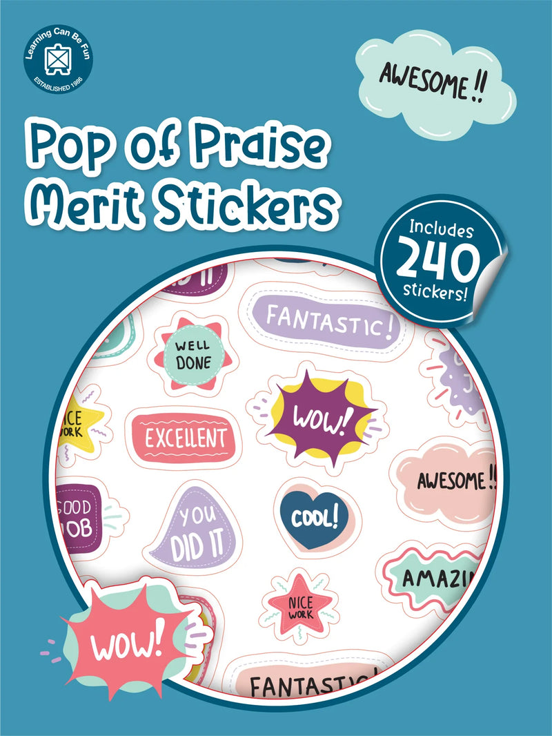 Pop of Praise Merit Stickers product image