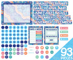 Ocean Country Calendar Bulletin Board Set product image