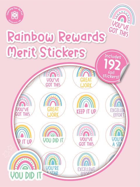 Rainbow Rewards Merit Stickers product image