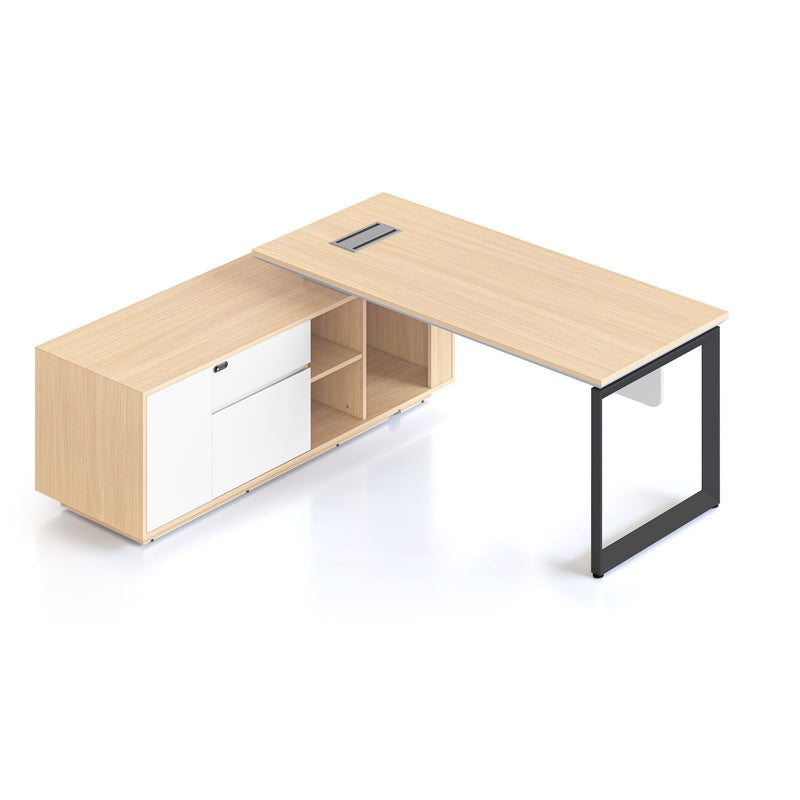 Casa Executive Desk with Loop Leg - Left Hand Configuration