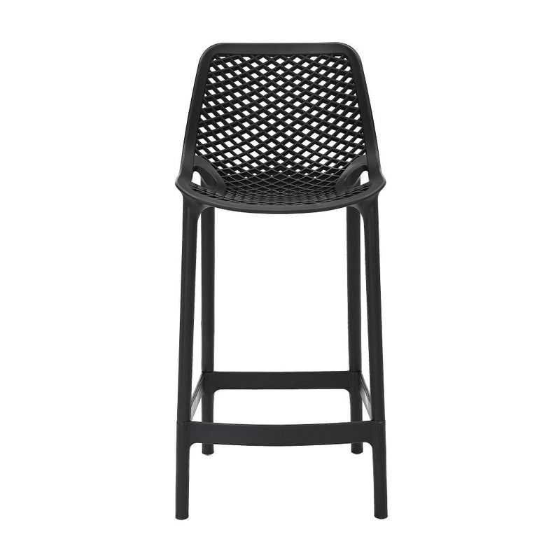 Cast stool in black
