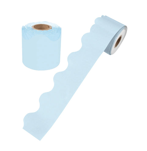 Growin Minds Sky Blue Rolled Scallop Border product image
