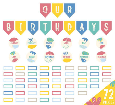 Growing Minds Birthday Bulletin Board Set product image
