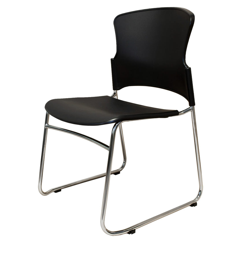 Heavy Duty PVC Sled Base Visitor Chair with Linking Feature