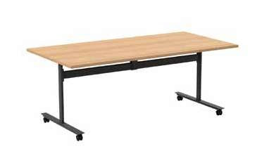 Schoolfurn Agile Flip Table, 1800 × 750 × 720mm, front view