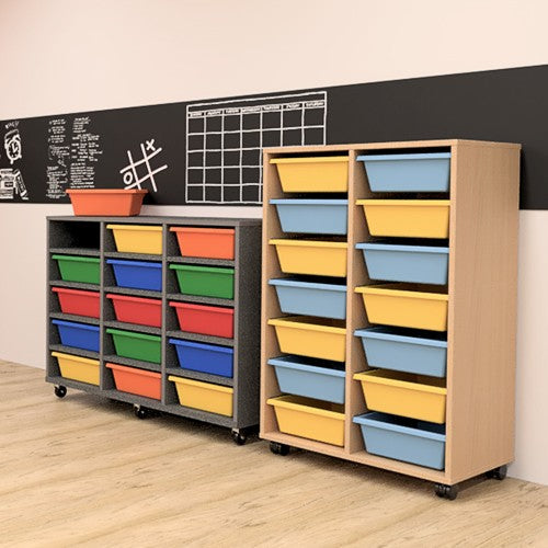 Schoolfurn Laminate Tote Trolley, front view