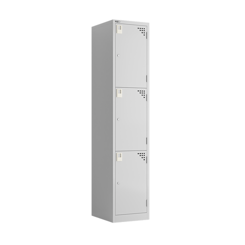 Three Tier Steel Locker - 380mm Wide